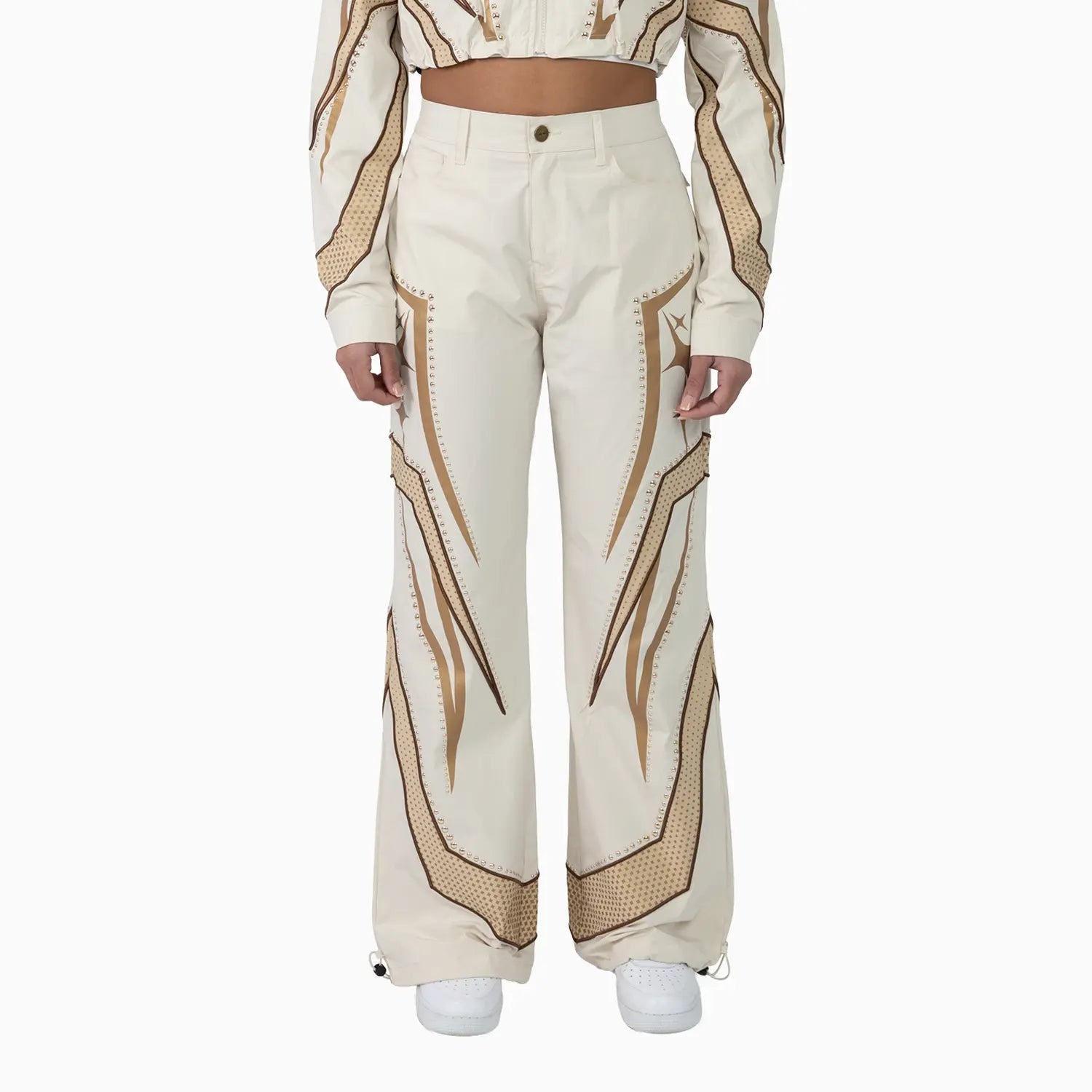 Women’s Oatmeal Cropped Tracksuit